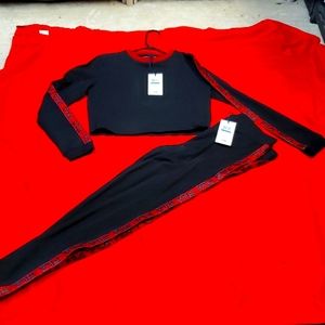 New Fila legging set with crop top XL